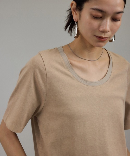 SALON adam et rope'（サロン アダム エ ロペ）の「ビンテージライクオーバーダイワンピース（ワンピース・レディース・ベージュ系その他/グレー・FREE）」の14枚目の写真