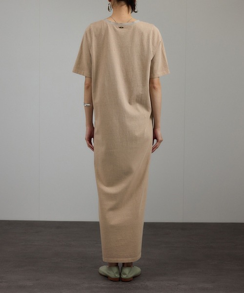 SALON adam et rope'（サロン アダム エ ロペ）の「ビンテージライクオーバーダイワンピース（ワンピース・レディース・ベージュ系その他/グレー・FREE）」の9枚目の写真