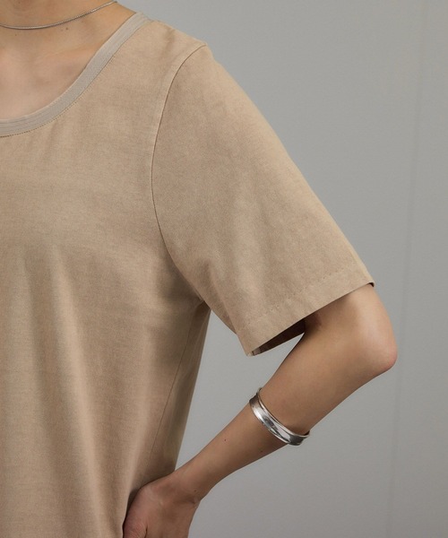 SALON adam et rope'（サロン アダム エ ロペ）の「ビンテージライクオーバーダイワンピース（ワンピース・レディース・ベージュ系その他/グレー・FREE）」の7枚目の写真