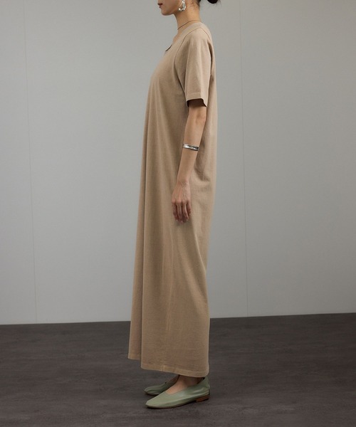 SALON adam et rope'（サロン アダム エ ロペ）の「ビンテージライクオーバーダイワンピース（ワンピース・レディース・ベージュ系その他/グレー・FREE）」の10枚目の写真