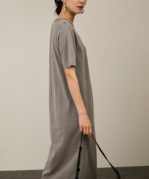 SALON adam et rope'（サロン アダム エ ロペ）の「ビンテージライクオーバーダイワンピース（ワンピース・レディース・ベージュ系その他/グレー・FREE）」の19枚目の写真