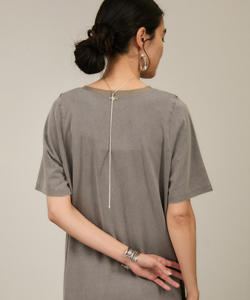 SALON adam et rope'（サロン アダム エ ロペ）の「ビンテージライクオーバーダイワンピース（ワンピース・レディース・ベージュ系その他/グレー・FREE）」の20枚目の写真