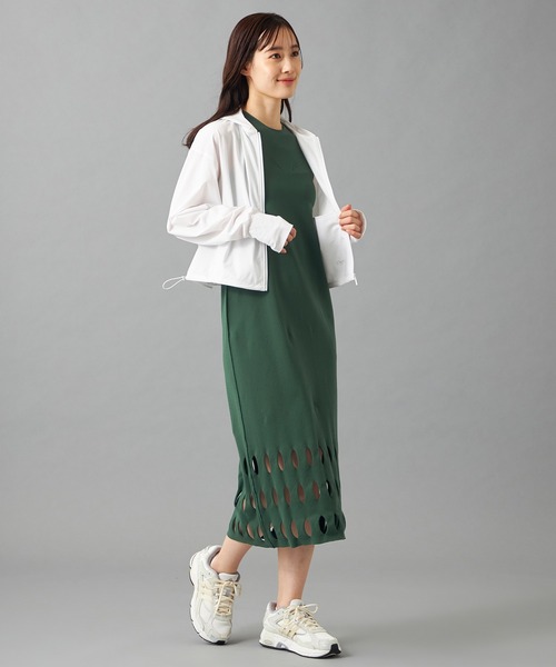 Chacott(チャコット)の「【ノーソーイングニット】カットアウトニットワンピース(ワンピース・レディース・グリーン/ブラック・M)」の7枚目の写真