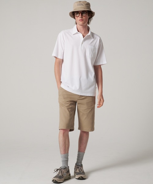 Eddie Bauer(エディーバウアー)の「バハ 半袖 ポロシャツ(ポロシャツ・メンズ・ダークベージュ/ホワイト/ダークネイビー・M/L/XL/XXL)」の4枚目の写真