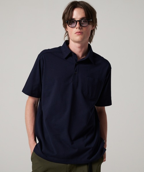 Eddie Bauer(エディーバウアー)の「バハ 半袖 ポロシャツ(ポロシャツ・メンズ・ダークベージュ/ホワイト/ダークネイビー・M/L/XL/XXL)」の9枚目の写真