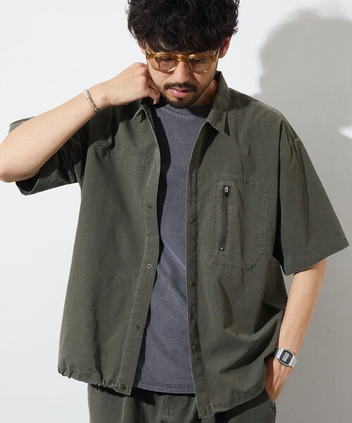 フリークスストア　シャツ FREAK'S STORE（フリークスストア）カジュアルシャツ グレー