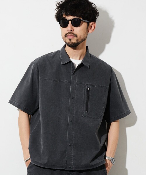 メンズウェア efflorescence open collar shirt メンズウェア efflorescence open collar shirt efflorescence