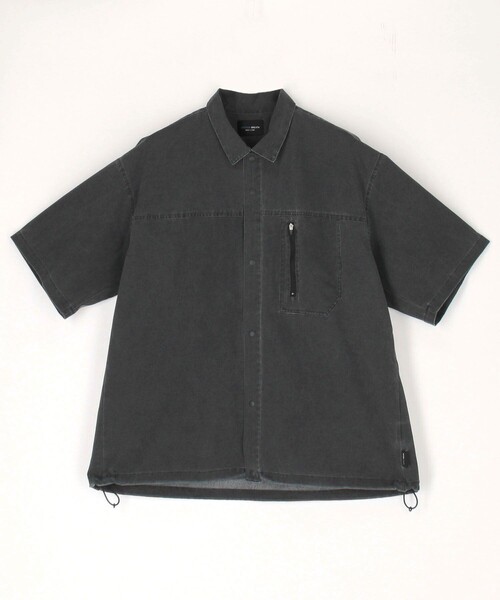 FREAK'S STORE(フリークスストア)の「AIR TECH BREATH Open Collar Shirt / オープンカラーシャツ / メッシュ ピグメント加工【セットアップ対応】(シャツ/ブラウス・メンズ・ブラック/オリーブ/ネイビー・LARGE/MEDIUM)」の7枚目の写真