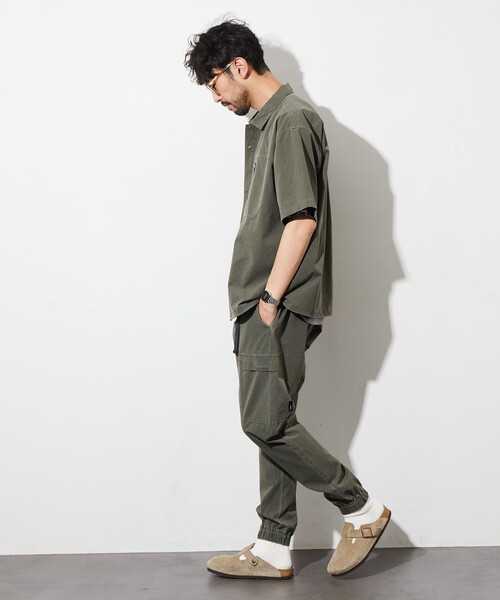 FREAK'S STORE(フリークスストア)の「AIR TECH BREATH Open Collar Shirt / オープンカラーシャツ / メッシュ ピグメント加工【セットアップ対応】(シャツ/ブラウス・メンズ・ブラック/オリーブ/ネイビー・LARGE/MEDIUM)」の12枚目の写真