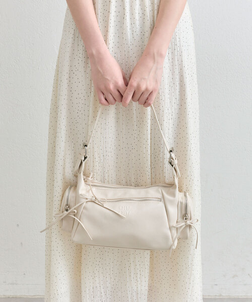 OLIVE des OLIVE（オリーブデオリーブ）の「【デイリー使いにも◎】リボンホーボーバッグ（ショルダーバッグ・レディース・アイボリー/グレー/ダークブラウン・FREE）」の19枚目の写真