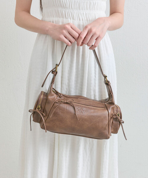 OLIVE des OLIVE（オリーブデオリーブ）の「【デイリー使いにも◎】リボンホーボーバッグ（ショルダーバッグ・レディース・アイボリー/グレー/ダークブラウン・FREE）」の13枚目の写真