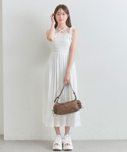 OLIVE des OLIVE（オリーブデオリーブ）の「【デイリー使いにも◎】リボンホーボーバッグ（ショルダーバッグ・レディース・アイボリー/グレー/ダークブラウン・FREE）」の14枚目の写真