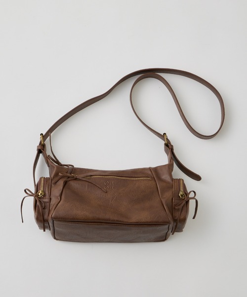 OLIVE des OLIVE（オリーブデオリーブ）の「【デイリー使いにも◎】リボンホーボーバッグ（ショルダーバッグ・レディース・アイボリー/グレー/ダークブラウン・FREE）」の5枚目の写真