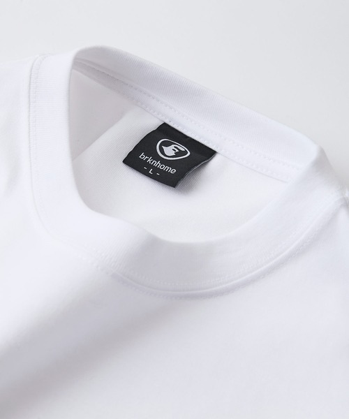 brknhome(ブロークンホーム)の「【brknhome/ブロークンホーム】クルーネックポケット付Tシャツ オーバーサイズ(Tシャツ/カットソー・メンズ・ホワイト/ブラック・MEDIUM/LARGE)」の10枚目の写真