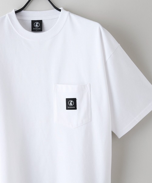 brknhome(ブロークンホーム)の「【brknhome/ブロークンホーム】クルーネックポケット付Tシャツ オーバーサイズ(Tシャツ/カットソー・メンズ・ホワイト/ブラック・MEDIUM/LARGE)」の13枚目の写真