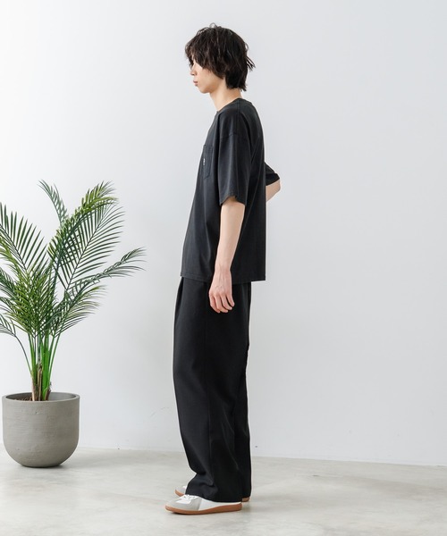 brknhome(ブロークンホーム)の「【brknhome/ブロークンホーム】クルーネックポケット付Tシャツ オーバーサイズ(Tシャツ/カットソー・メンズ・ホワイト/ブラック・MEDIUM/LARGE)」の22枚目の写真