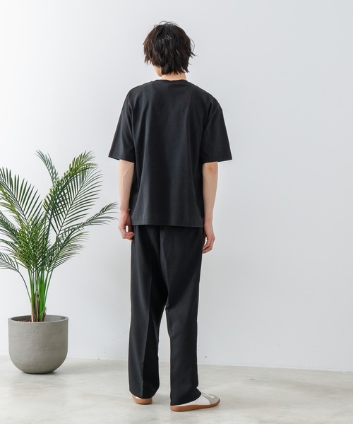brknhome(ブロークンホーム)の「【brknhome/ブロークンホーム】クルーネックポケット付Tシャツ オーバーサイズ(Tシャツ/カットソー・メンズ・ホワイト/ブラック・MEDIUM/LARGE)」の21枚目の写真