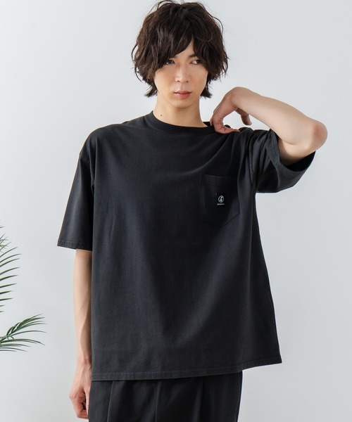 brknhome(ブロークンホーム)の「【brknhome/ブロークンホーム】クルーネックポケット付Tシャツ オーバーサイズ(Tシャツ/カットソー・メンズ・ホワイト/ブラック・MEDIUM/LARGE)」の19枚目の写真
