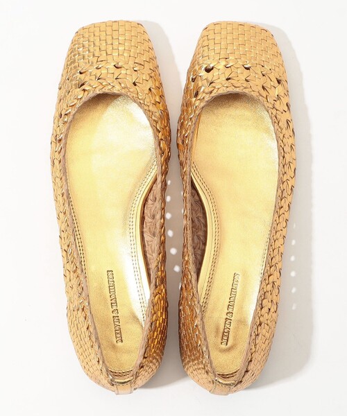 TOMORROWLAND （トゥモローランド）の「MELVIN&HAMILTON ELYSSA フラットシューズ（パンプス・レディース・ゴールド・36/37/38）」の2枚目の写真