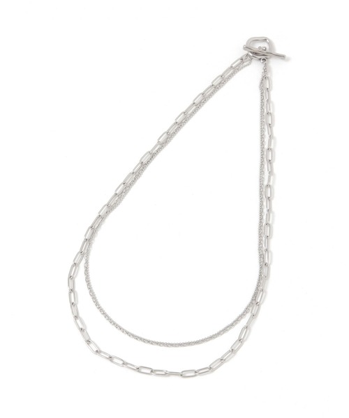 studio CLIP（スタディオクリップ）の「ｽﾃﾝﾚｽ3ﾚﾝﾏﾝﾃﾙﾈｯｸ（ネックレス・レディース・その他1/その他2・FREE）」の3枚目の写真