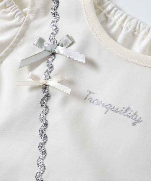 apres les cours（アプレレクール）の「【接触冷感/ジュニア対応】シェルポシェットオフショルTシャツ（Tシャツ/カットソー・キッズ・アイボリー/エメラルド・100/130/80/110/120/140/90）」の18枚目の写真