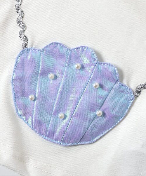 apres les cours（アプレレクール）の「【接触冷感/ジュニア対応】シェルポシェットオフショルTシャツ（Tシャツ/カットソー・キッズ・アイボリー/エメラルド・100/130/80/110/120/140/90）」の19枚目の写真