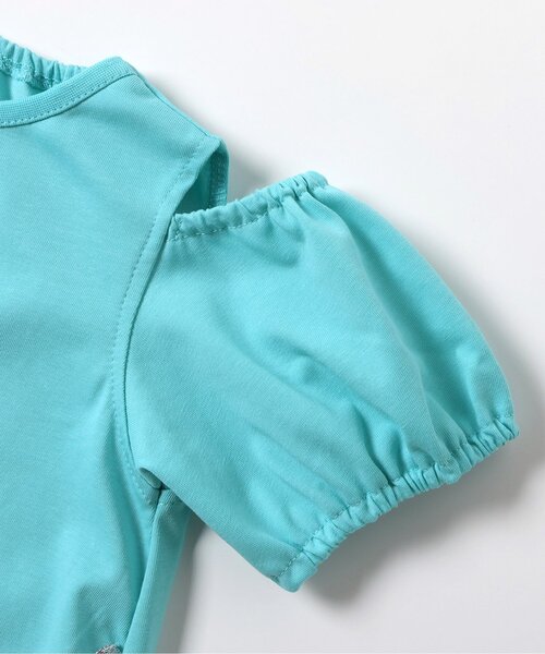 apres les cours（アプレレクール）の「【接触冷感/ジュニア対応】シェルポシェットオフショルTシャツ（Tシャツ/カットソー・キッズ・アイボリー/エメラルド・100/130/80/110/120/140/90）」の16枚目の写真