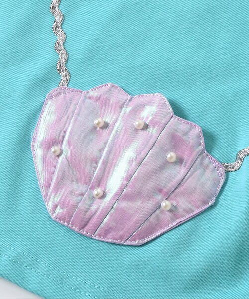 apres les cours（アプレレクール）の「【接触冷感/ジュニア対応】シェルポシェットオフショルTシャツ（Tシャツ/カットソー・キッズ・アイボリー/エメラルド・100/130/80/110/120/140/90）」の17枚目の写真