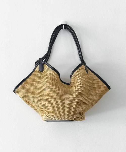 PICCIN（ピッチン）の「パイピングバケツバッグ（ハンドバッグ・レディース・ブラック系その他/ベージュ・FREE）」の9枚目の写真