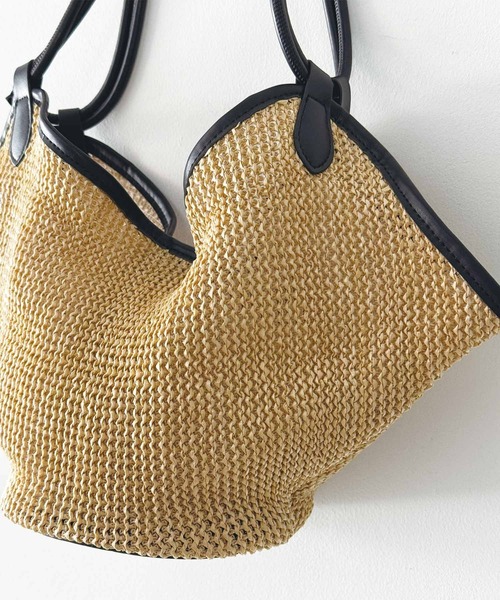 PICCIN（ピッチン）の「パイピングバケツバッグ（ハンドバッグ・レディース・ブラック系その他/ベージュ・FREE）」の10枚目の写真