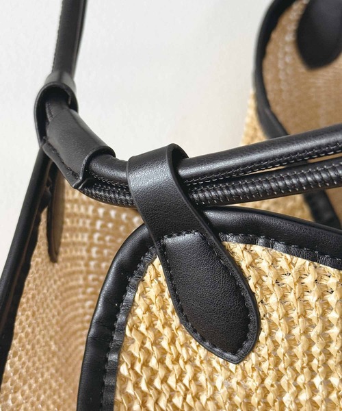 PICCIN（ピッチン）の「パイピングバケツバッグ（ハンドバッグ・レディース・ブラック系その他/ベージュ・FREE）」の12枚目の写真