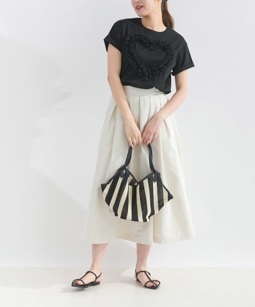 PICCIN（ピッチン）の「パイピングバケツバッグ（ハンドバッグ・レディース・ブラック系その他/ベージュ・FREE）」の22枚目の写真