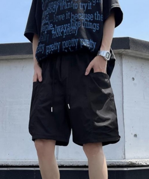 MGV(エムジーヴィー)の「ビッグポケットナイロンハーフパンツ(その他パンツ・メンズ・ブラック/グリーン・MEDIUM/LARGE/X-LARGE)」の5枚目の写真