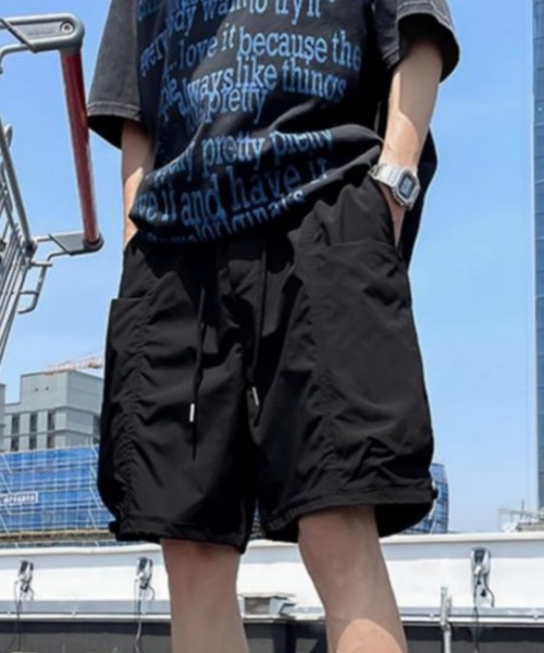 MGV(エムジーヴィー)の「ビッグポケットナイロンハーフパンツ(その他パンツ・メンズ・ブラック/グリーン・MEDIUM/LARGE/X-LARGE)」の7枚目の写真