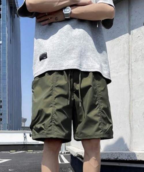 MGV(エムジーヴィー)の「ビッグポケットナイロンハーフパンツ(その他パンツ・メンズ・ブラック/グリーン・MEDIUM/LARGE/X-LARGE)」の9枚目の写真
