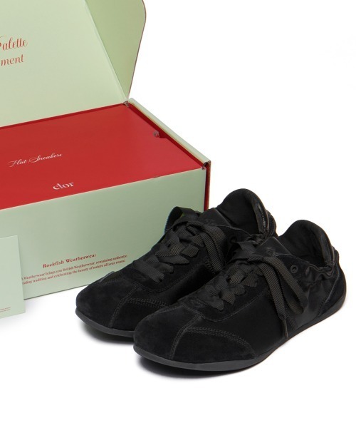 clor(クロル)の「SCRUNCH LACE UP FLAT SNEAKERS(スニーカー・レディース・ブラウン/ベージュ/グレー/ブラック/ピンク/クリーム・23.0cm/23.5cm/24.0cm/24.5cm/25.0cm/25.5cm)」の12枚目の写真