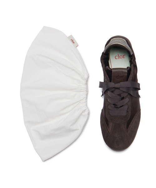 無料配送 ◆clor ◆ SCRUNCH LACEUP FLAT SNEAKERS セール】SCRUNCH LACE UP FLAT SNEAKERS（スニーカー）｜clor