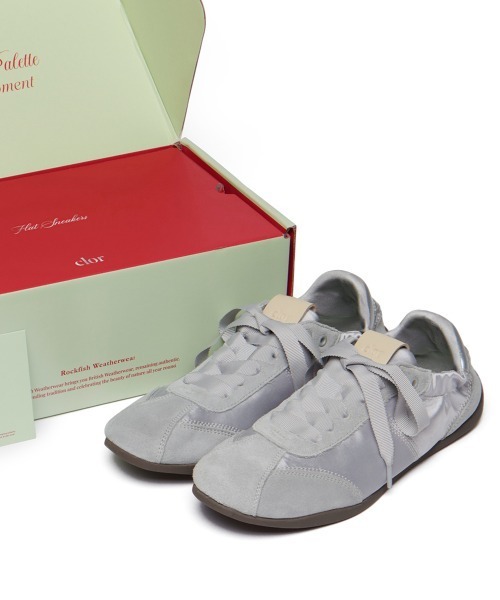 clor(クロル)の「SCRUNCH LACE UP FLAT SNEAKERS(スニーカー・レディース・ブラウン/ベージュ/グレー/ブラック/ピンク/クリーム・23.0cm/23.5cm/24.0cm/24.5cm/25.0cm/25.5cm)」の22枚目の写真