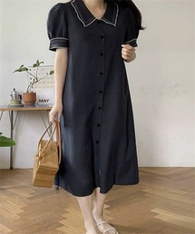 シャツワンピース（ブラック/黒色系・半袖）ファッション通販 - ZOZOTOWN