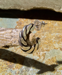 HARIM | HARIM ハリム / PRESS PIERCE 2 シルバー925プレスピアス オキシデーション 片耳用 / HRA062 SINGLE OX(ピアス（片耳用）)