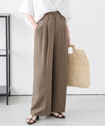 レイヤードワイドパンツ
