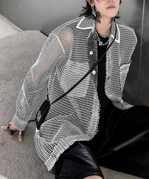 boohoo Technical Stretch Homme オーバーシャツ ジャケット ツーポケワイドオーバーシャツジャケット 【メール便対応不可