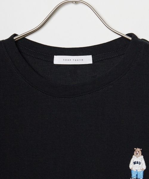 ROOPTOKYO(ループトウキョウ)の「ベア刺繍半袖Tシャツ(Tシャツ/カットソー・レディース・ブラック/グレー・FREE)」の14枚目の写真