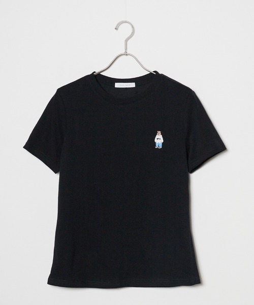 ROOPTOKYO(ループトウキョウ)の「ベア刺繍半袖Tシャツ(Tシャツ/カットソー・レディース・ブラック/グレー・FREE)」の18枚目の写真