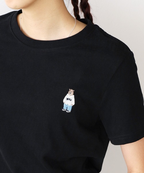 ROOPTOKYO(ループトウキョウ)の「ベア刺繍半袖Tシャツ(Tシャツ/カットソー・レディース・ブラック/グレー・FREE)」の19枚目の写真