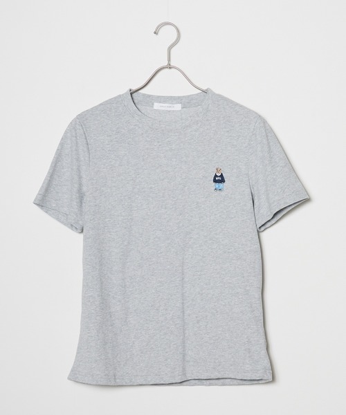 ROOPTOKYO(ループトウキョウ)の「ベア刺繍半袖Tシャツ(Tシャツ/カットソー・レディース・ブラック/グレー・FREE)」の6枚目の写真