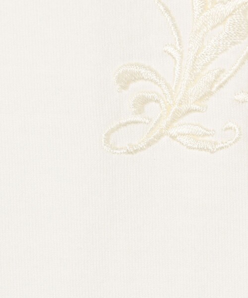 MACPHEE（マカフィー）の「コットンジャージー エンブレムTシャツ（Tシャツ/カットソー・レディース・ブラック/ホワイト・S）」の11枚目の写真