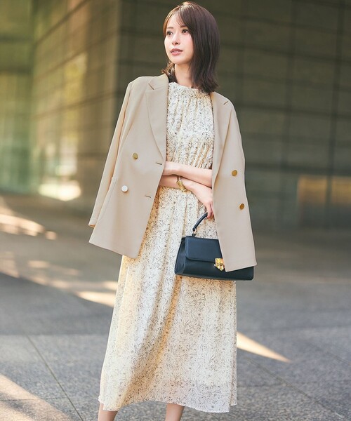 ANY SIS（エニィスィス）の「【洗える】プリント ワンピース（ワンピース・レディース・ブラック系4/アイボリー系4・SMALL/MEDIUM/LARGE）」の4枚目の写真