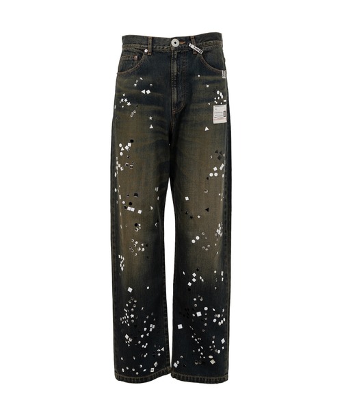 Maison MIHARA YASUHIRO(メゾンミハラヤスヒロ)の「Embellished Denim Pants(デニムパンツ・メンズ・インディゴブルー/ブラック・44/46/48/50)」の2枚目の写真