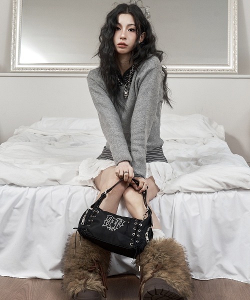 Glow Corset Bag（ショルダーバッグ）｜BLACKPURPLE（ブラック